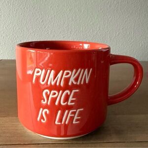 NWT Pumpkin Spice is Life orange mug